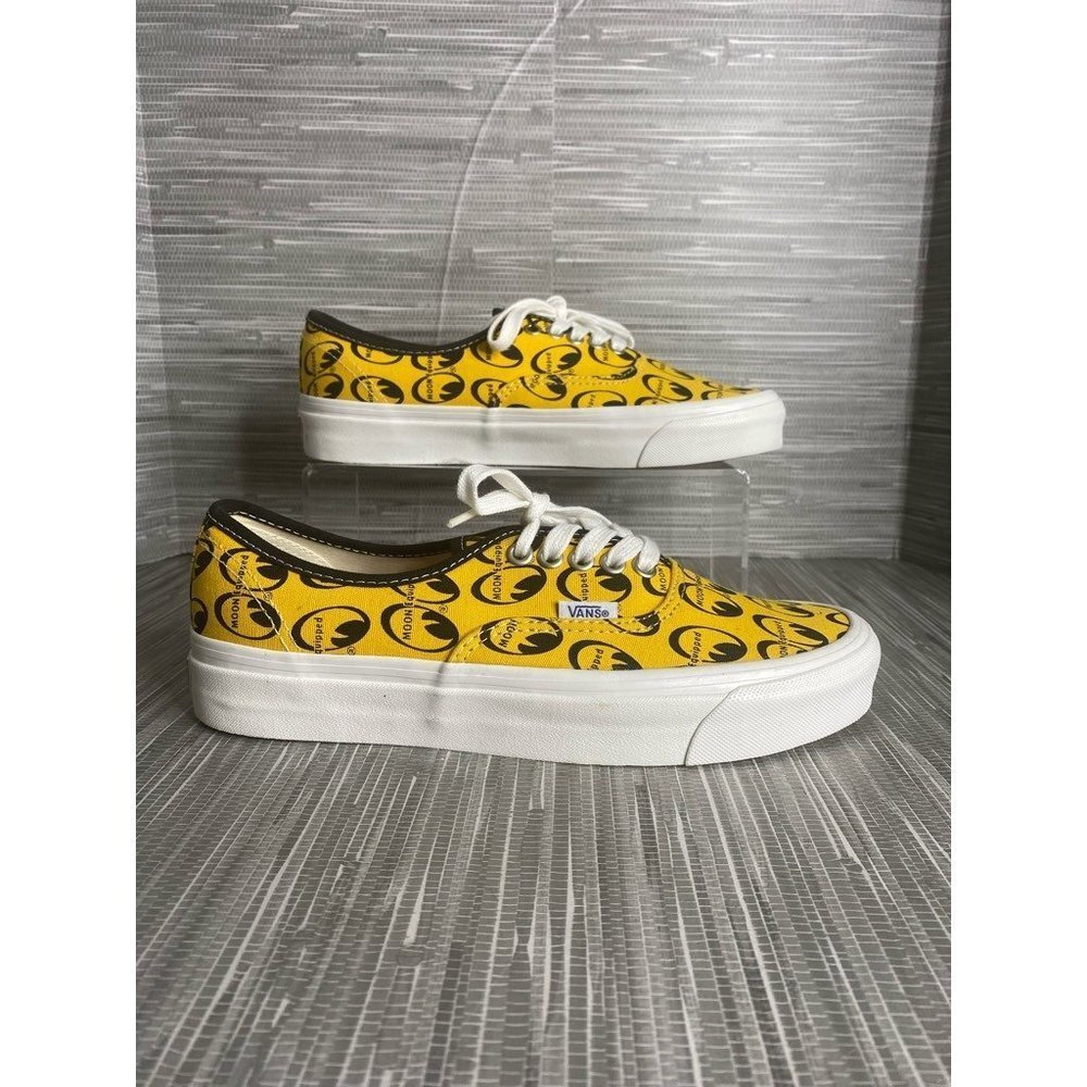 Vans Mens‎ Authentic 44 Mooneyes Skate Shoes Yellow 721454 Low Top 7.5M New